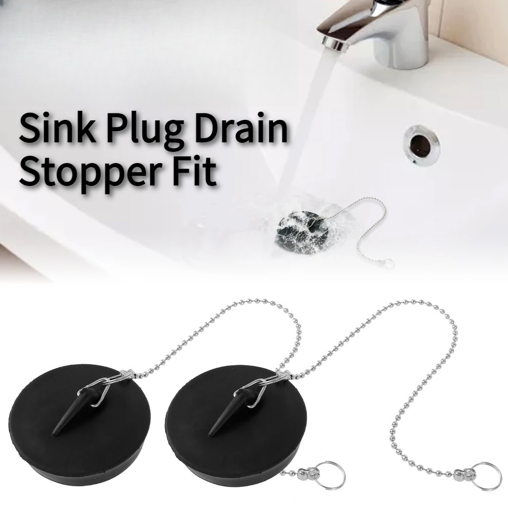 Drain Pipe Clip - Bouchon d'évier universel avec chaîne ronde