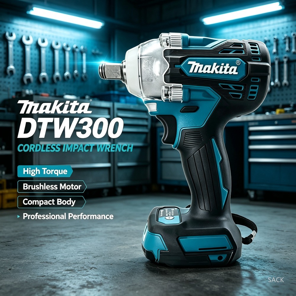 Makita Drill Dtw300 - Clé à chocs sans fil Makita