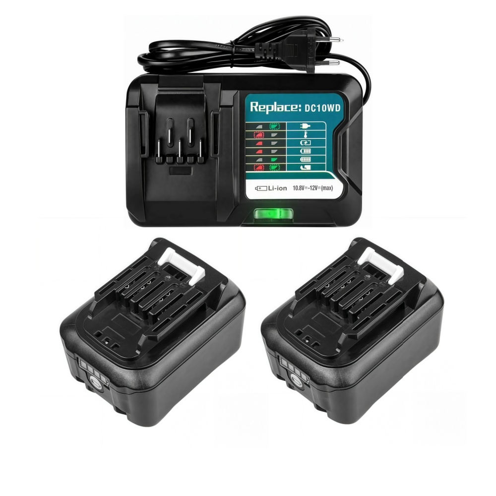 Makita Drill Hp1640 - Batterie Li-Ion de remplacement Rechargeable 10.8V