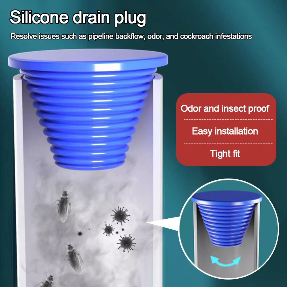 Drain Pipe Clip - Bouchon de remplacement en silicone pour
