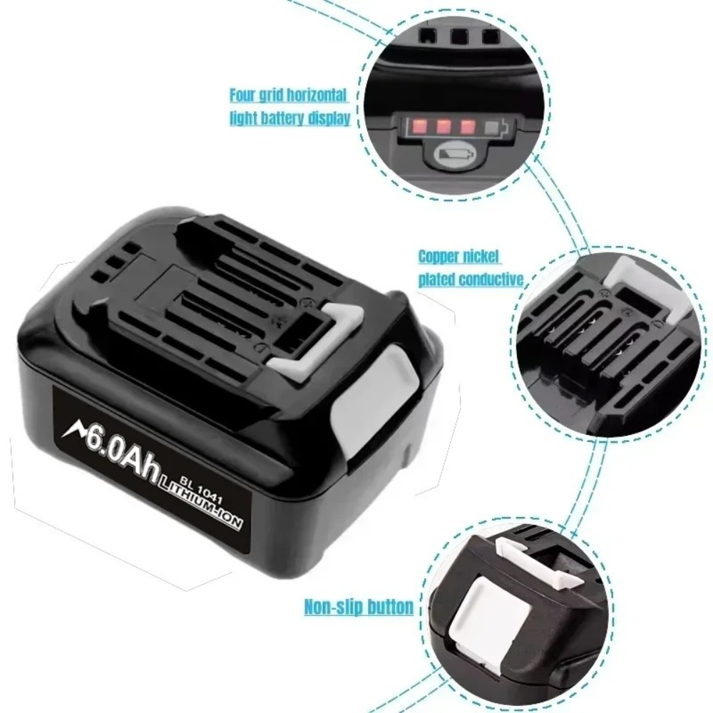 Batterie Li-ion 10.8V/12V 4000 - Makita Drill Hp1640 avis et prix