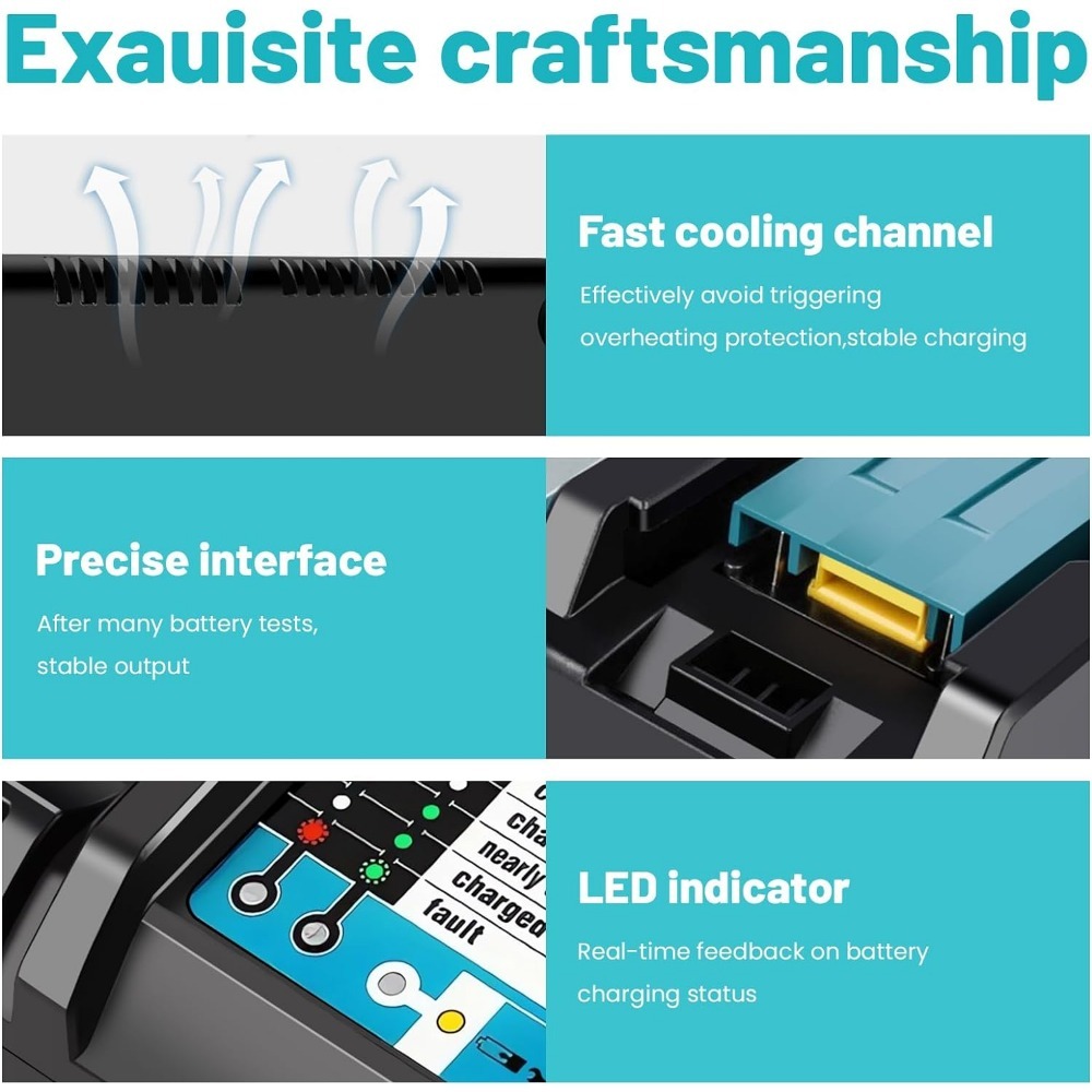 Chargeur Super rapide Li-ion D - Makita Drill Hp1640 avis et prix