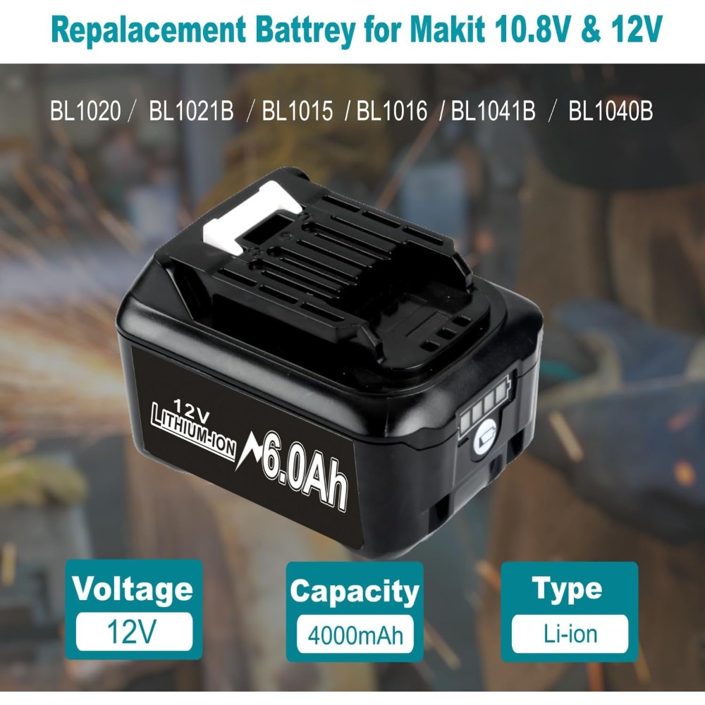 Batterie Li-Ion de remplacemen - Makita Drill Hp1640 avis et prix
