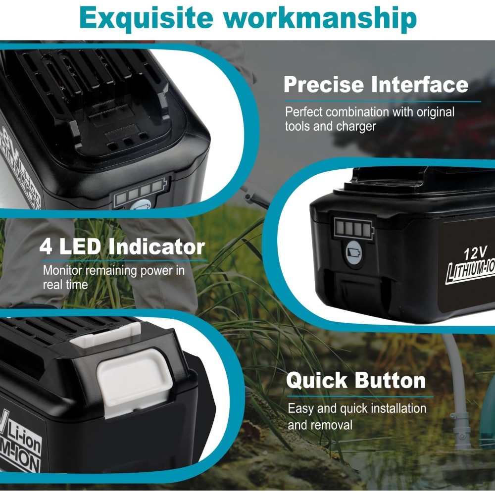 Batterie Li-Ion de remplacemen - Makita Drill Hp1640 avis et prix